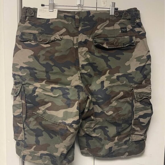 NWT men’s American Eagle Lived-In cargo shorts Below the knee size 34 Camo - Picture 3 of 4